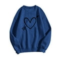 thumbnail image 1 of EQWLJWE Chemisiers d'Été à Manches Longues Mode pour Femmes Imprimé Décontracté T-Shirt à Manches Longues à Col Rond Hauts Vêtements d'Automne pour Femmes, 1 of 3