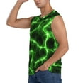 thumbnail image 3 of Disketp Green Lightning Sleeveless Tshirts For Men, Muscle Shirts For Men Dry Fit Tank Top-Xx-Large, 3 of 8