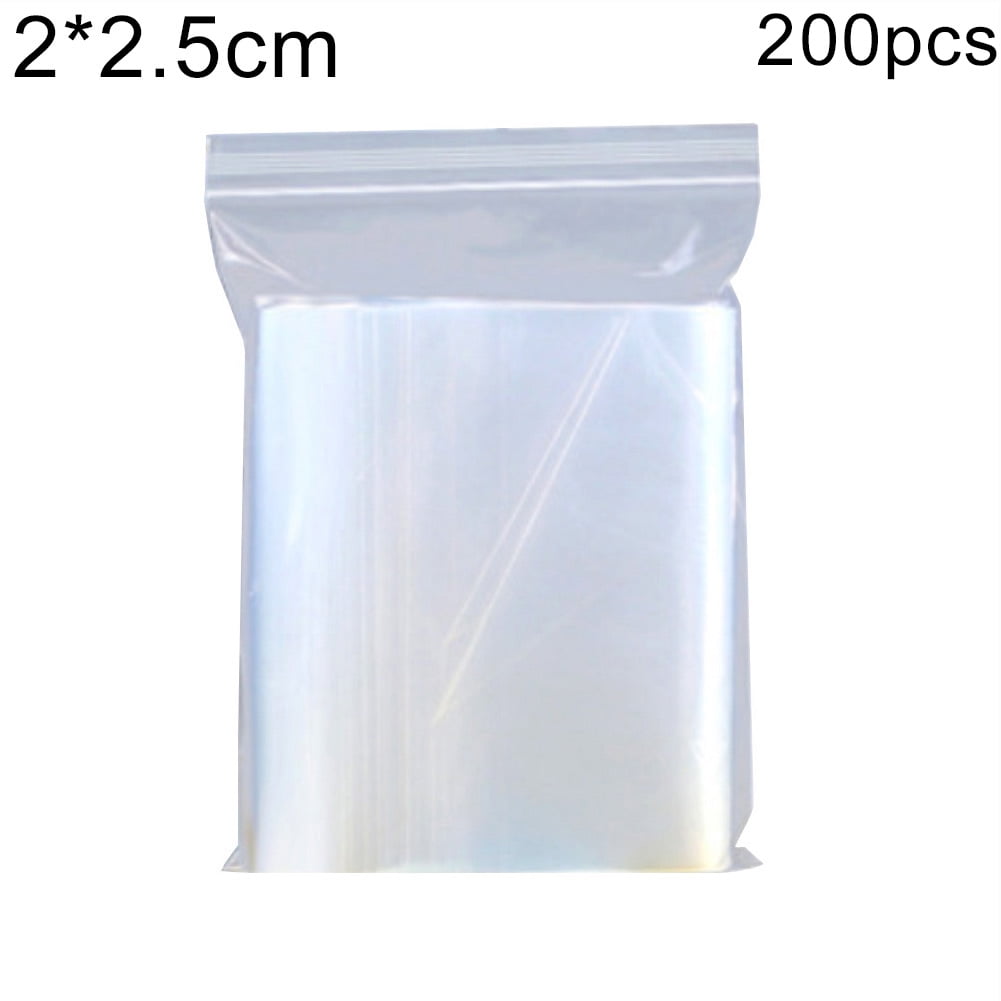 Details about   100Pcs Waterproof Zip Lock Bags Self Seal Plastic Bags Packaging Bags Resealable 