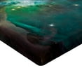 thumbnail image 2 of Ambesonne Space Fitted Sheet, Nebula Star Dust Cloud, Twin XL Size, Teal Green, 2 of 3