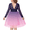 Pink Navy Blue, variant on Arshiner Flower Girl Dress V Back Lace Long Sleeve Tulle Special Occasion Wedding Party Dresses