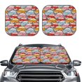 thumbnail image 2 of Balery Cute Cars Parasol para parabrisas de coche de 2 piezas | Parasol plegable para parabrisas delantero de coche para la mayoría de sedanes-Small, 2 of 6