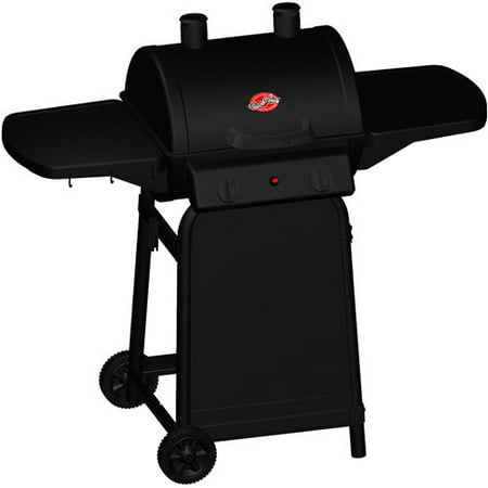 Char-Griller 320 sq. inch Patio Champ Charcoal Barrel Grill, Black
