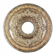 Livex Ceiling Medallion in Hand Painted Vintage Gold Leaf