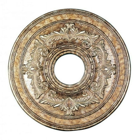 Livex Ceiling Medallion in Hand Painted Vintage Gold Leaf