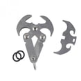 thumbnail image 3 of Gancho de supervivencia BuyWeek mosquetón multifuncional acero inoxidable Plata, 3 of 11