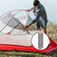 thumbnail image 1 of OULII 4pcs Camping Tent Rod Support Frame Black Tent Replacement Poles Iron, 1 of 7