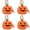 Orange 4PCS, variant on OJSFQUFP 4Pcs Mini Purse Keychain Halloween Pumpkin Keychain Wallet Purse Bag Charms Leather Coin Pouch Gifts for Women