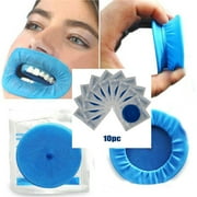 10pcs Dental Mouth Opener Non Latex Sterile Oral Lip Rubber Dam Cheek Retractor Blue