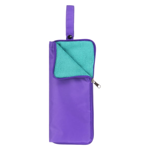 Umbrellas Bag Carry Bag 4.9"x11" Portable Reversible Wet Umbrella Sleeve Folding Cover Waterproof Pouch Case Violet