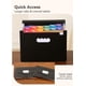 thumbnail image 4 of Organizador de archivos con forma de acordeón SorTrax, 12 bolsillos mensuales, negro, 4 of 6