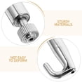 thumbnail image 3 of FOMIYES Gancho De Resistente De Metal Plata Para Cuadros Y Decoraciones En Pared, 3 of 8