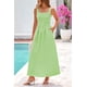thumbnail image 4 of Vestido PRETTYGARDEN 2025 Verano Maxi Cuadros Verde XXL, 4 of 8