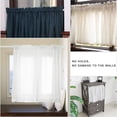thumbnail image 2 of Tension Rod Tension Rods for Windows No Drilling Rustproof Spring Adjustable Tension Curtain Rod for Doors Windows Wardrobe Bars Drying Support Rods ( - ), 2 of 7