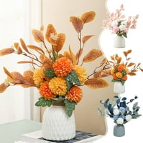 Artificial Fruits Lemon Simulated Bonsai Home Decoration Potted Plant Living Room Ornament Fake Tree,with White Pot Faux Plants Indoor for Home,Office,Living Room Table,Desk