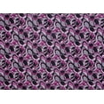 thumbnail image 2 of Zelouf Suji Print  , Sewing, DIY, Crafts Fabric by the Yard, 960 Blk/plum, 3 Yard, 2 of 2
