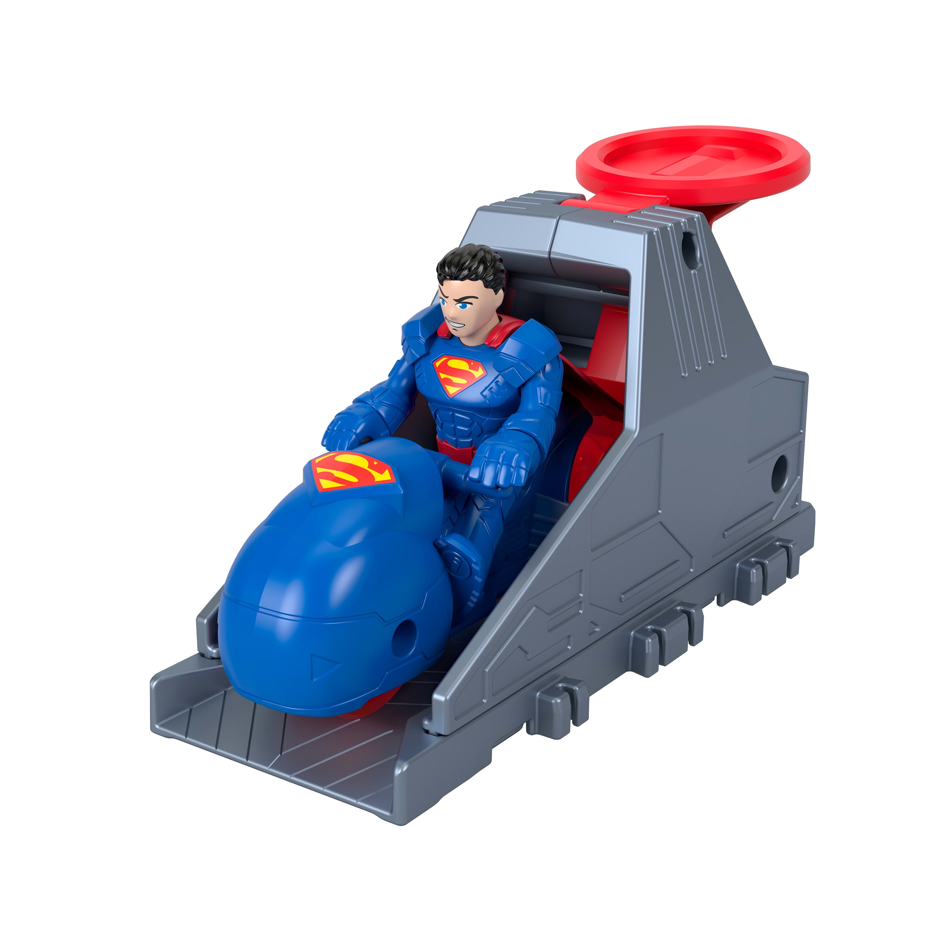 Imaginext Coffret Lanceur DC Super Friends figurine et véhicule, Superman