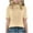 Beige, variant on Einccm Girls Short Sleeve Turtleneck Top with Lace Trim, Solid Color Ribbed Knit Blouse, Casual Daily Wear for Tweens Ages 6-15