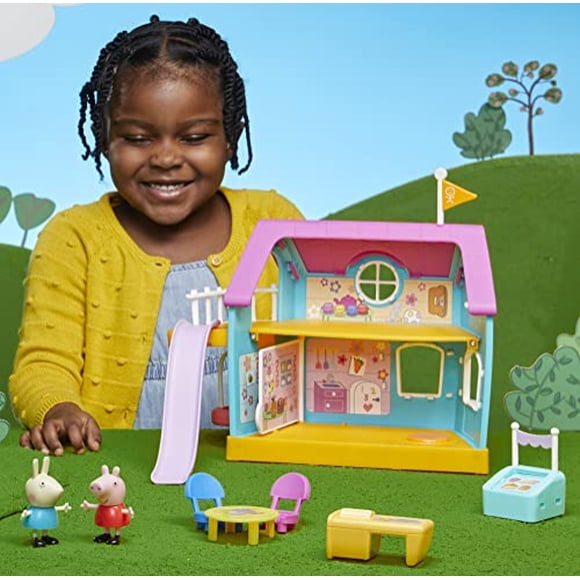 Peppa Pig Peppa’s Club de Peppa Peppa’s Clubhouse Playset Playset Toy preescolar; Efectos de sonido; I Peppa Pig Peppa Pig
