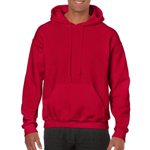 Gildan Chandail à Capuchon Épais pour Hommes, 2TG, Rouge Cerise