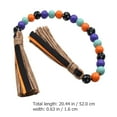 thumbnail image 2 of GOOHOCHY 1Pcs Multi Colored Wooden Beaded Garland for Home Decor with Tassel Shape Party Supply, 2 of 8