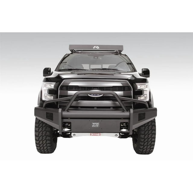 Fab Fours Roof Rack Face Plate RR10-1 For Fab Fours Roof Racks; Bent Flange; Powder Coated; Black; Steel