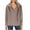 Pink, variant on Lenpel Women's Fall Fashion Tops Long Sleeve V Neck Lapel Solid Color Oversized Shirts Casual Loose Blouses