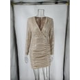 thumbnail image 7 of Sparkling sequin dress with V-neckline (XL, Silver), 7 of 7