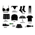 thumbnail image 2 of DPTALR Storage Cabinet Label Sticker Bedroom Decoration Wall Sticker Cabinet Sticker, 2 of 8