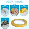 thumbnail image 5 of Double Sided Fabric Tape Mounting Rug Tape Clear Carpet Adhesive Tapes 0.8 in x 66 ft, 5 of 7