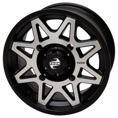 4/156 Tintic Wheel 14x7 5.0 + 2.0 Machined/Black For Kawasaki MULE Pro-FXT 820 Platinum Ranch Edition 2022-2023