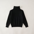 thumbnail image 5 of EnJoCho Girl's Moc𝗄 Turtleneck Sweater Long Sleeve Plain Ribbed Knit Pullover Soft Stretchy Slim Fit Tops Knitted Sweaters Prepp𝗒 School Cardigan Sweater, 5 of 7
