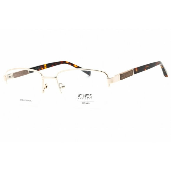 Jones New York J367 0BRO Men's Brown Metal Half Rim Eyeglasses