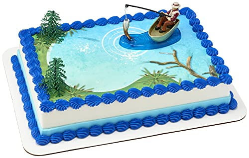 Fisherman With Action Fish Decoset Cake Decoration Walmart Com Walmart Com