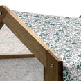 thumbnail image 5 of Abstract Pet House, Black and White Floral Pattern with Graphic Doodle Style Leaves in Blue Shades, Outdoor & Indoor Portable Dog Kennel with Pillow and Cover, 5 Sizes, Multicolor, by Ambesonne, 5 of 5