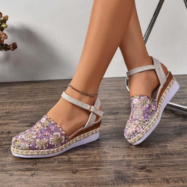MKLEKYY Sandalias de Mujer para Playa, Sandalias de Tacón Alto Con Pendiente para Mujer, Sandalias Transpirables, Sandalias para Mujer, Zapatillas para Mujer