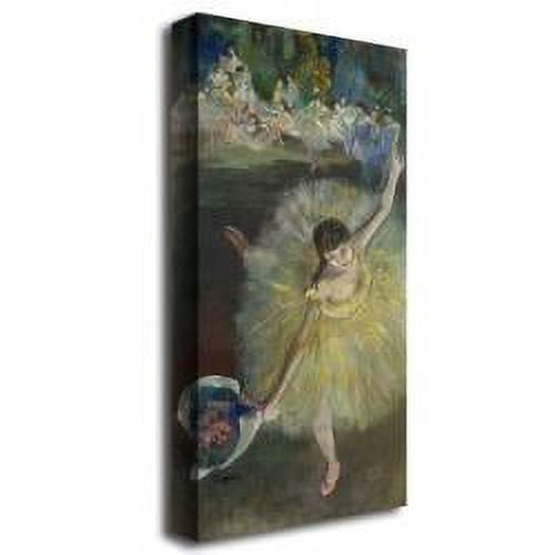 Trademark Art "End of Arabesque, 1877" Canvas Art by Edgar Degas