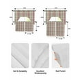 thumbnail image 6 of Fall Buffalo Plaid Kitchen Curtains Sets 24 Inch Length with Valance, Thanksgiving Farmhouse Red Green Check Swag Valances and Tiers Curtain Set Drapes Swag Curtains for Living Room, Bathroom, 6 of 6