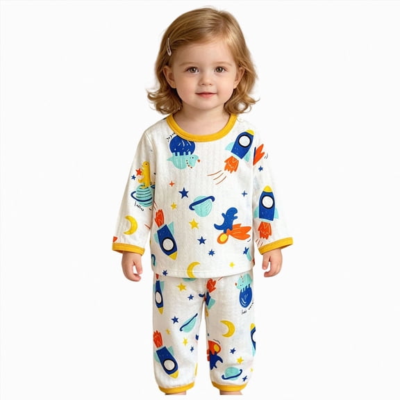 CAUYDY Preemie Girls Pajamas Newborn Sleepers for Girl Fall Winter Long Sleeved Shirt Elastic Waist Pants 2Pcs Set Baby Outfits Infant Clothes 3M 6M 9M 12M Sizes 6-12 Months,Yellow