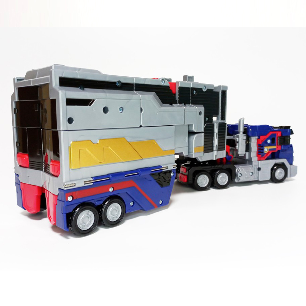 Metal Cardbot HeavyIron 2-Mode  Robot  Trailer Truck Vehicle Mode 30x11.5x35cm[Parallel imports]
