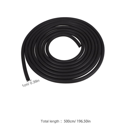 PTOOTP Black EPDM Shower Door Seal Strip Roll, Weather-Resistant Replacement Gasket for Bathroom Door Weatherproofing