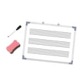 thumbnail image 4 of Pizarra blanca de música, tablero borrable, profesional, ligero, notas musicales, pizarra blanca, tablero de regazo, 4 of 9