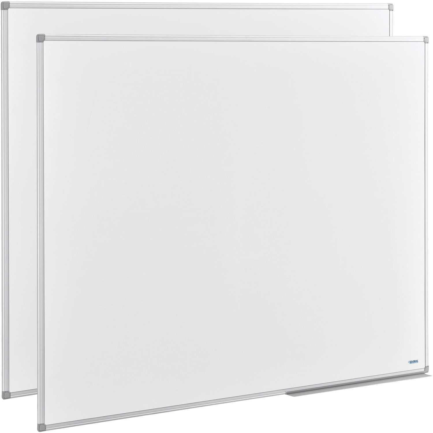 60"W x 48"H Double Sided Melamine Dry Erase Whiteboard, 2/Pk