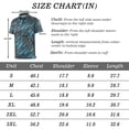 thumbnail image 2 of APTRO Mens Golf Shirt Hawaiian Polo Shirt Short Sleeve Dry Fit Performance Moisture Wicking Collared Polo Shirt Stripe Black Blue 049 3XL, 2 of 7