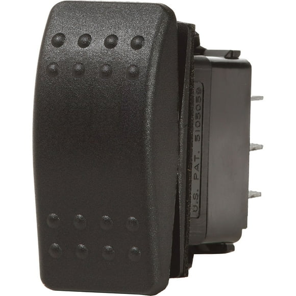 Interruptor Blue Sea 7933 Contura II SPDT negro (encendido) desactivado- (encendido)