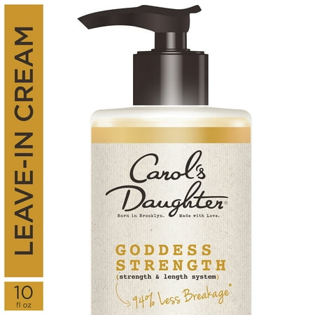 Carol's Daughter Goddess Strength Divine Strength Leave In Conditioner with Castor Oil, Black Seed Oil and Ginger, for Weak, Breakage Prone Hair 10 fl oz