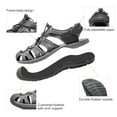 thumbnail image 2 of DREAM PAIRS Men's Casual Hiking Sandals Comfort Outdoor Sport Fisherman Sandals 160912-M-NEW BLACK/DARK/GREY Size 7, 2 of 6