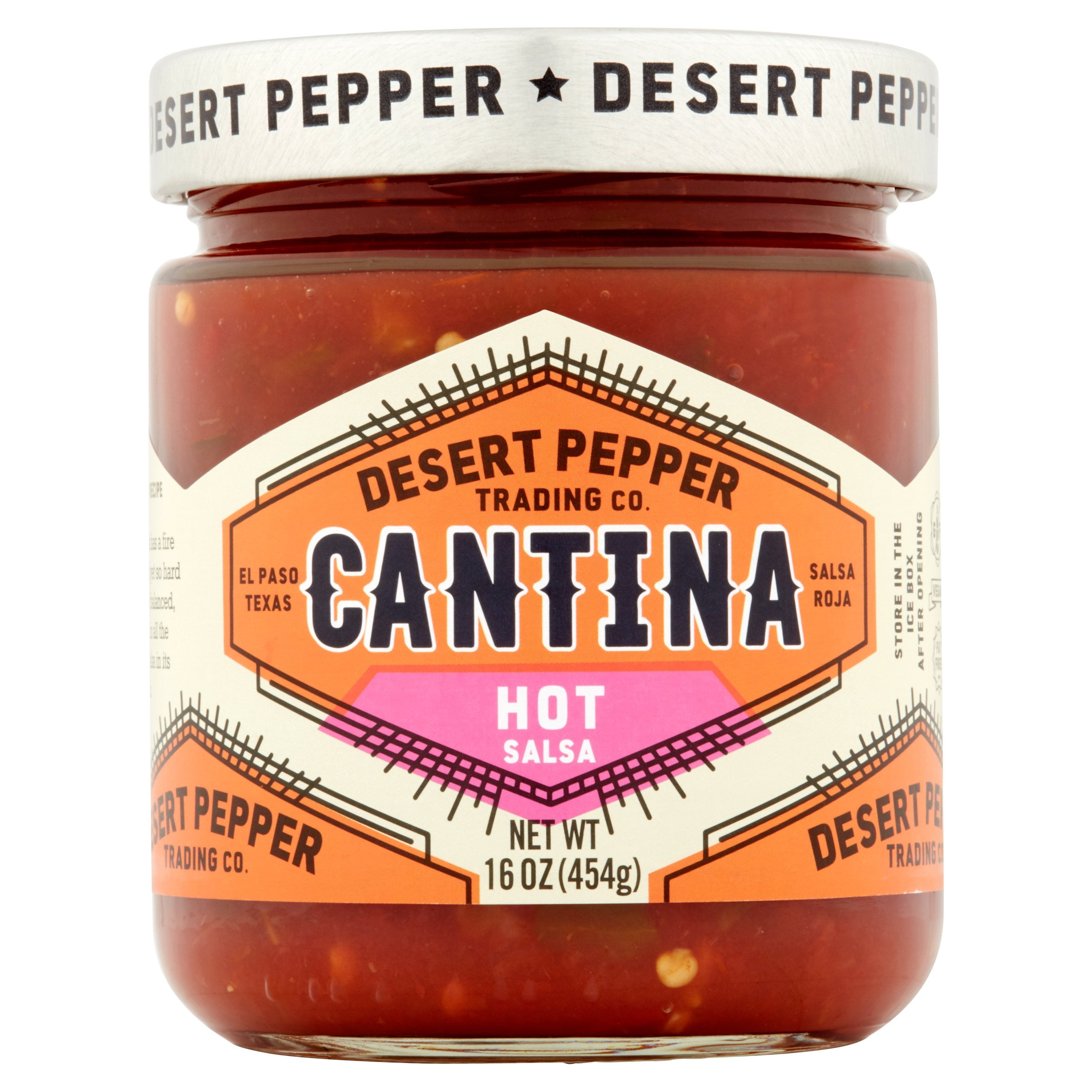 Desert Pepper Salsa Cantina Hot Red,16 Oz (Pack Of 6)