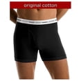 thumbnail image 3 of TAGLESS Boxer Briefs with Comfort Flex Waistband 3X-5X 4-Pack, 3 of 5