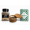 thumbnail image 1 of Sal Maldon Y Pimienta Negra Con Especiero De Madera  White Sea, 1 of 4
